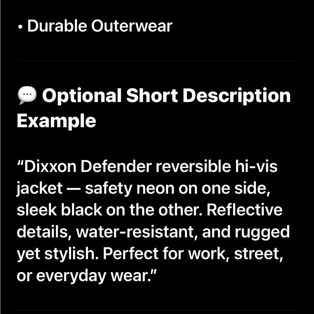 Dixxon Defender Reversible Hi Vis Reflective Streetwear Workwear Jacket Size XXL - Picture 15 of 15